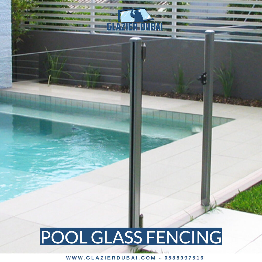 Pool glass fencing