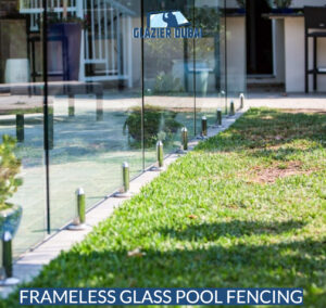 Frameless glass pool fencing