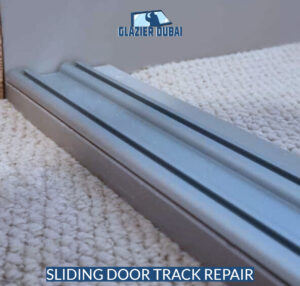 Sliding door track repair