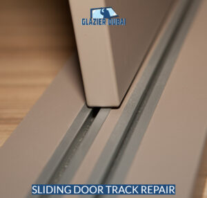 Sliding door track repair